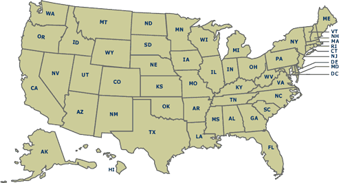 Map Of United States. United States Map